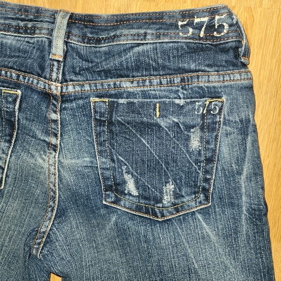 575 denim wide leg capris jeans 26 - Picture 11 of 12